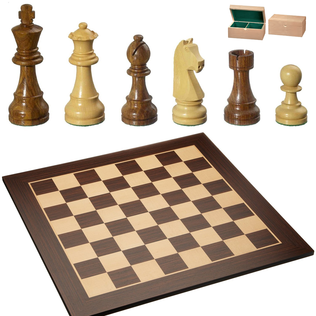 HZH Conjunto de xadrez Conjunto de xadrez de madeira, tabuleiro de xadrez  elaborado, tabuleiro de xadrez dobrável esculpido à mão, conjunto de xadrez